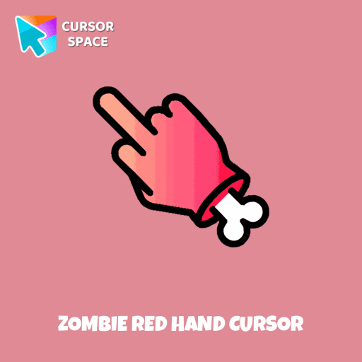 Zombie red hand cursor